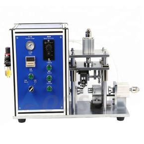 Lab small Semi-automatic Cylindrical Battery Cases Grooving Machine  for 18650 21700 26650 32650