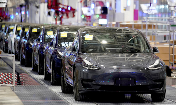 The cars of Tesla.