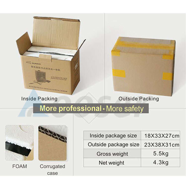 Packing of spot welding machine
