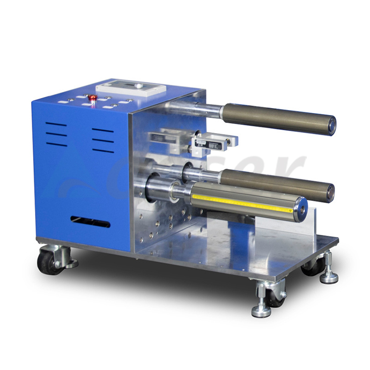 Battery roll to roll roller press machine
